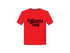 Trillionaire Crew Red with Black Print T-shirt