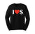 #0279 - I❤️$ LONG SLEEVES SCREEN-PRINT UNISEX